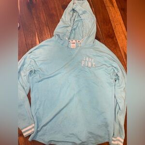 PINK Victoria's Secret Aqua Sweatshirt